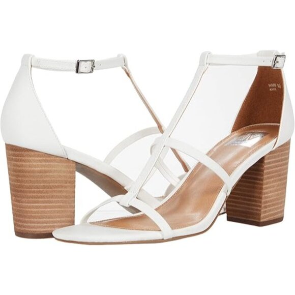 Dolce Vita Shoes - Dolce Vita Womens Sz 7.5 Kaya White Strappy Sandals Block Heel Padded Day Nigth